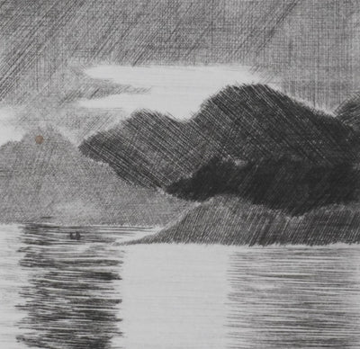 Camille COMBE : Miroitements, Gravure originale signée