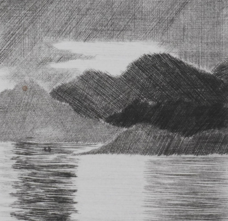 Camille COMBE : Miroitements, Gravure originale signée