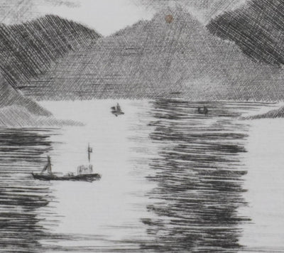 Camille COMBE : Miroitements, Gravure originale signée