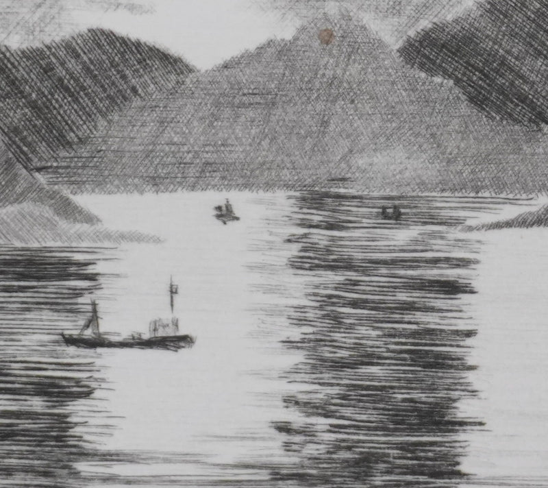 Camille COMBE : Miroitements, Gravure originale signée