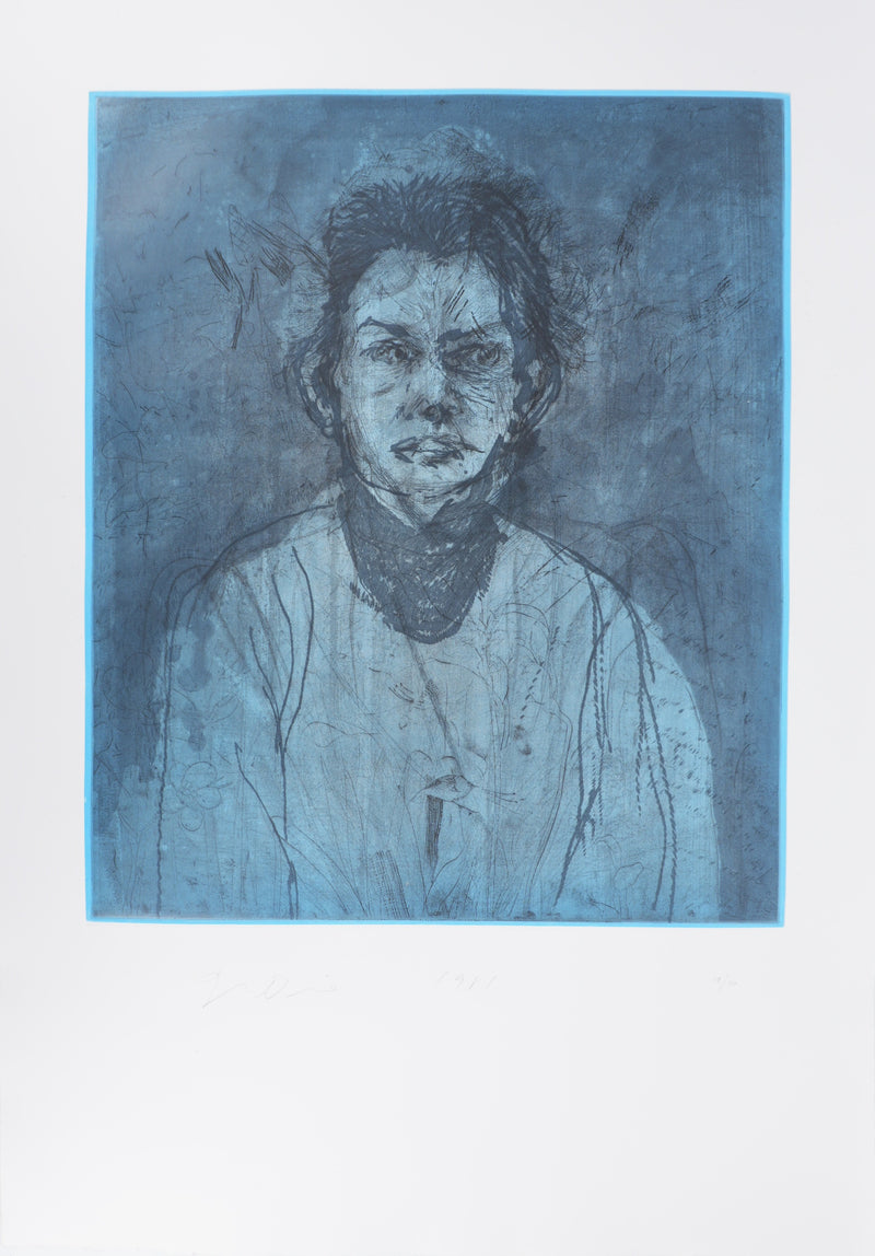 Jim DINE : Nancy Outside in July XIV, Gravure originale signée