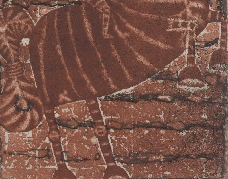 Brigitte COUDRAIN : Le cavalier, Gravure originale signée