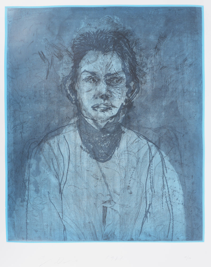 Jim DINE : Nancy Outside in July XIV, Gravure originale signée