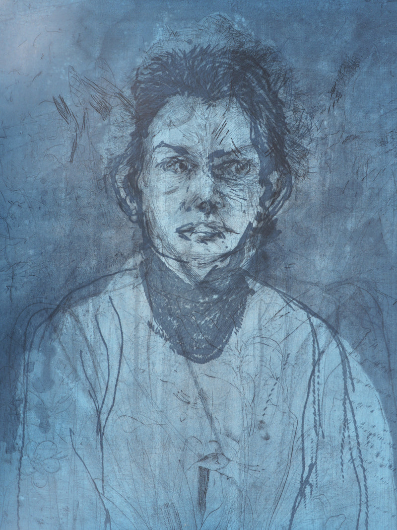 Jim DINE : Nancy Outside in July XIV, Gravure originale signée
