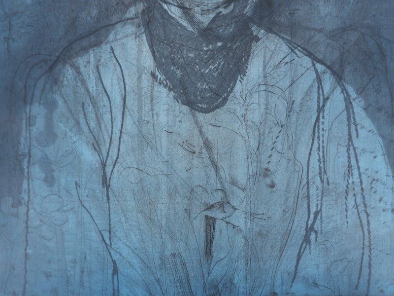 Jim DINE : Nancy Outside in July XIV, Gravure originale signée