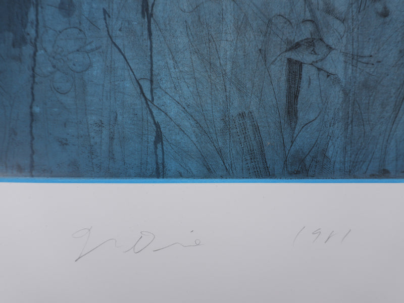 Jim DINE : Nancy Outside in July XIV, Gravure originale signée