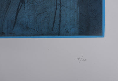 Jim DINE : Nancy Outside in July XIV, Gravure originale signée