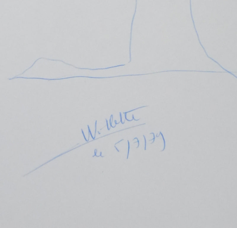 Autographe original de Luc WILLETTE (photo de détail 2) - Crédit photo : Galerie Art.Paris