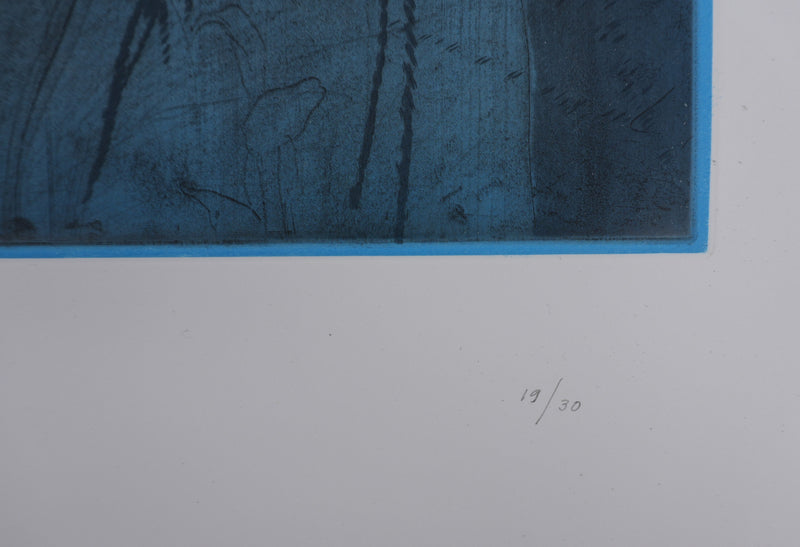 Jim DINE : Nancy Outside in July XIV, Gravure originale signée
