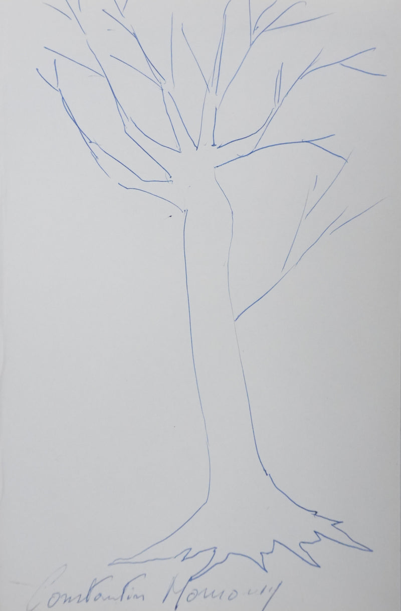 Autographe original de Constantin MOUROUSY (vue générale) - Crédit photo : Galerie Art.Paris