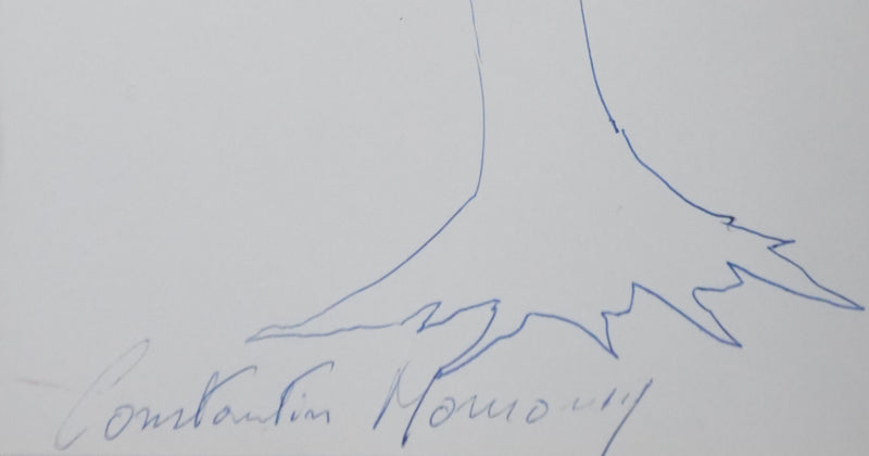 Autographe original de Constantin MOUROUSY (photo de détail 2) - Crédit photo : Galerie Art.Paris