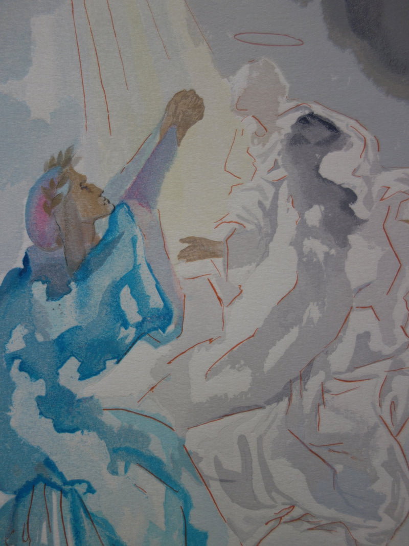 Salvador DALI : Nouvel aspect de Béatrice, Bois gravé original signé