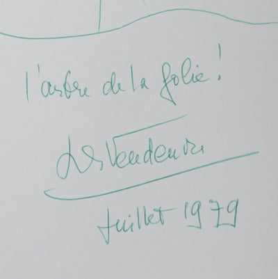 Autographe original de Madame DE VANDEURRE (photo de détail 2) - Crédit photo : Galerie Art.Paris