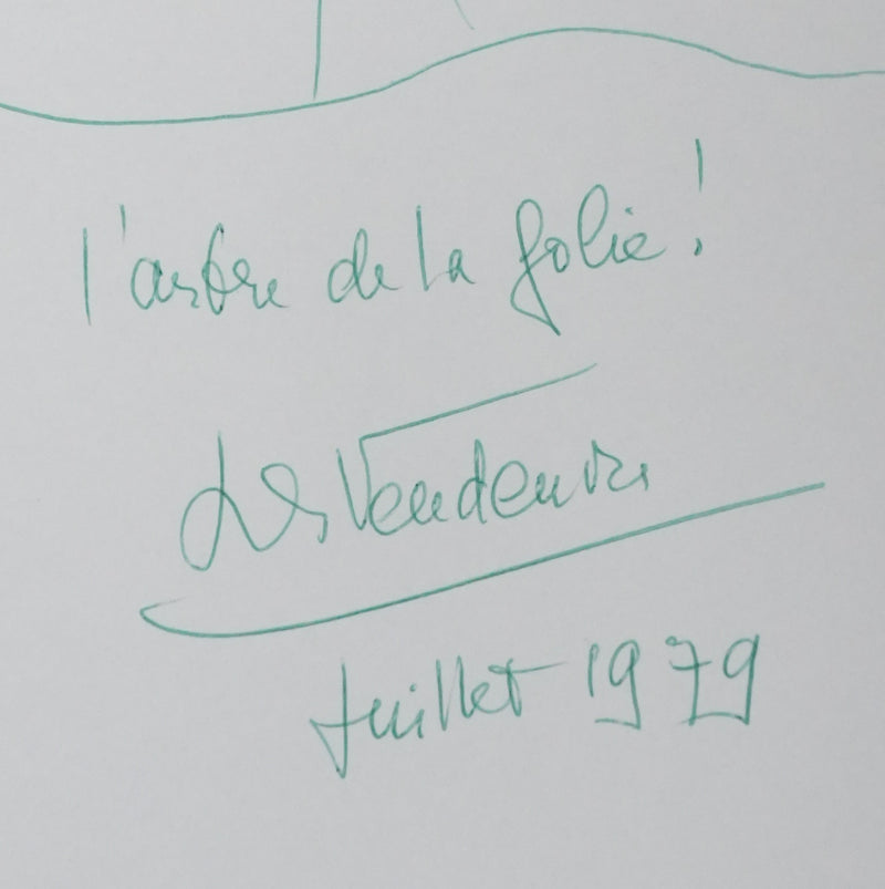 Autographe original de Madame DE VANDEURRE (photo de détail 2) - Crédit photo : Galerie Art.Paris