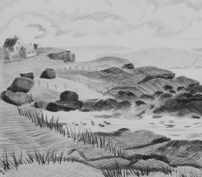 Camille COMBE : Symphonie océane, Gravure originale signée