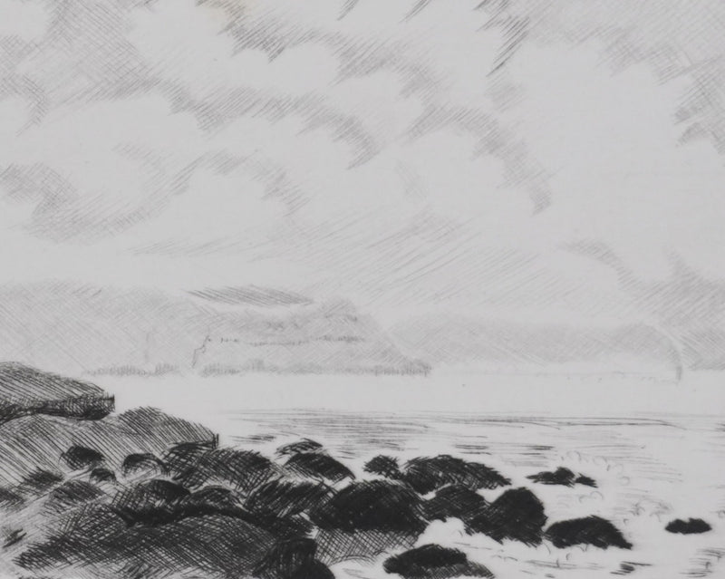 Camille COMBE : Symphonie océane, Gravure originale signée