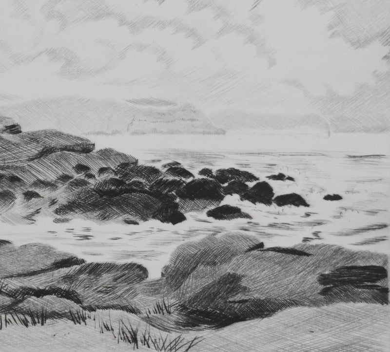Camille COMBE : Symphonie océane, Gravure originale signée