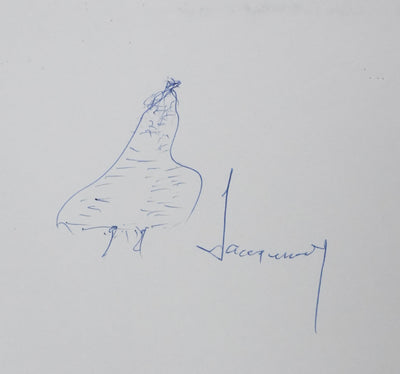 Autographe original de Louis JACQUINOT (vue générale) - Crédit photo : Galerie Art.Paris