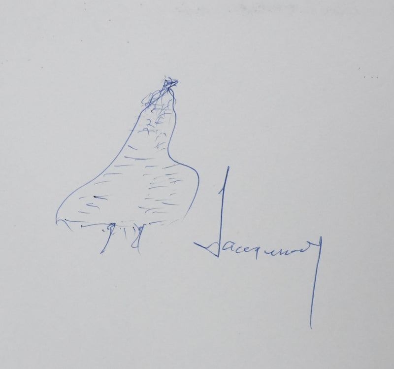 Autographe original de Louis JACQUINOT (vue générale) - Crédit photo : Galerie Art.Paris