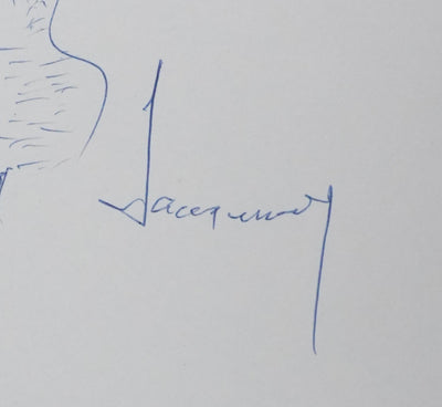 Autographe original de Louis JACQUINOT (photo de détail 2) - Crédit photo : Galerie Art.Paris
