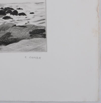 Camille COMBE : Symphonie océane, Gravure originale signée