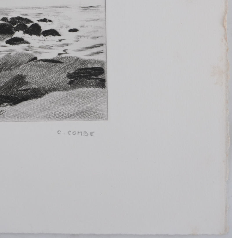 Camille COMBE : Symphonie océane, Gravure originale signée