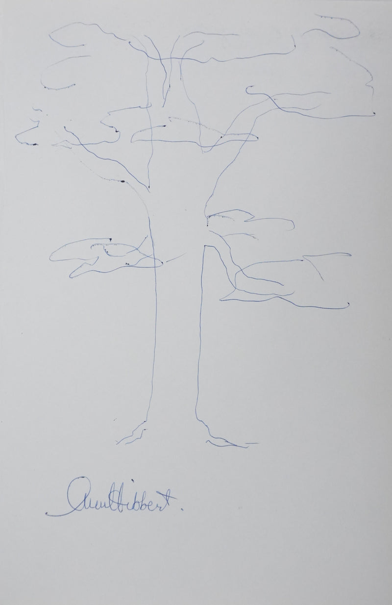 Autographe original de Reginald HIBBERT (vue générale) - Crédit photo : Galerie Art.Paris