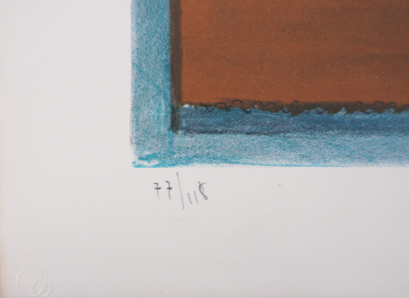 Roger CRUSAT : Nu au salon, Lithographie originale signée