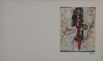 Johnny FRIEDLAENDER : Le totem, Gravure originale signée