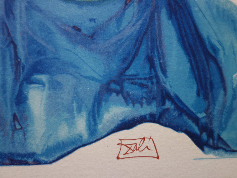 Salvador DALI : Dante purifié, Bois gravé original signé