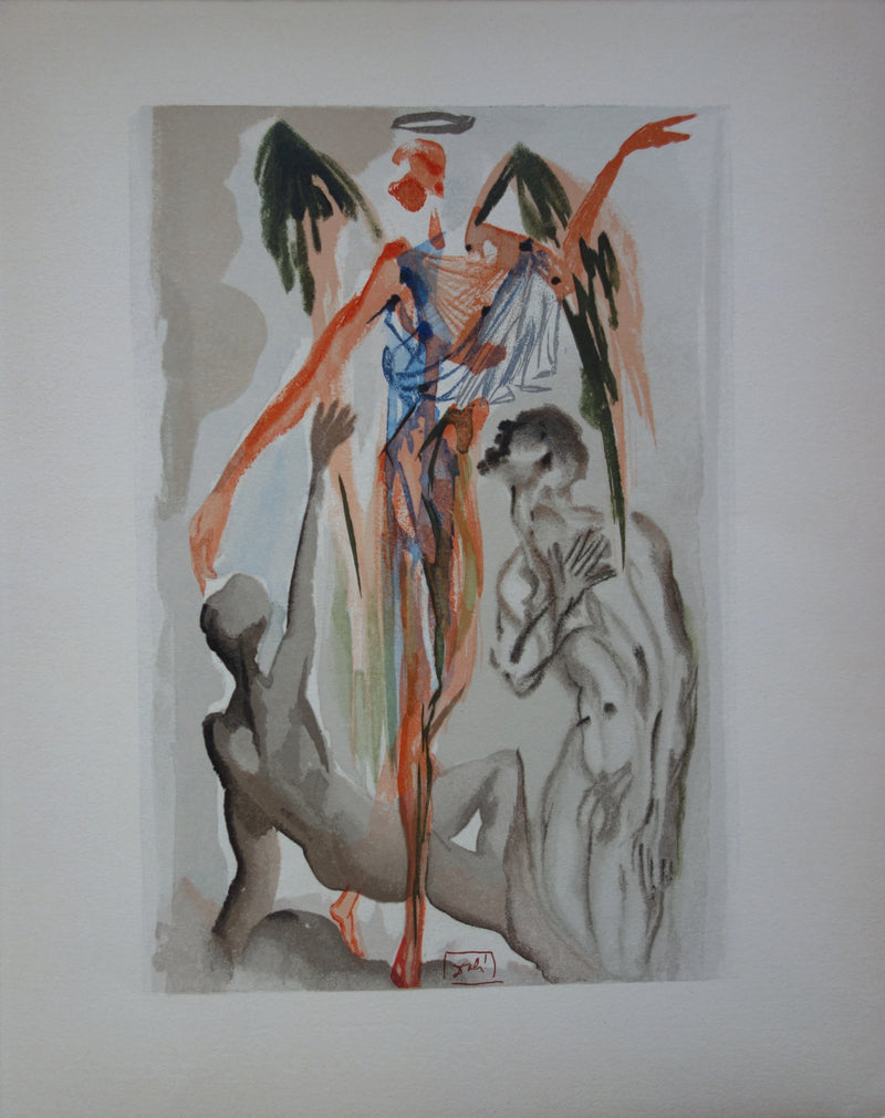 Salvador DALI : Le paradis terrestre, Bois gravé original signé