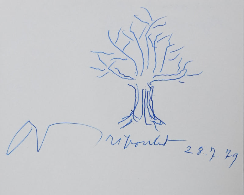 Autographe original de Raymond TRIBOULET (vue générale) - Crédit photo : Galerie Art.Paris