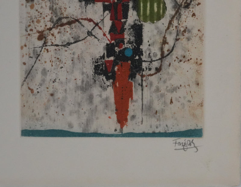 Johnny FRIEDLAENDER : Le totem, Gravure originale signée