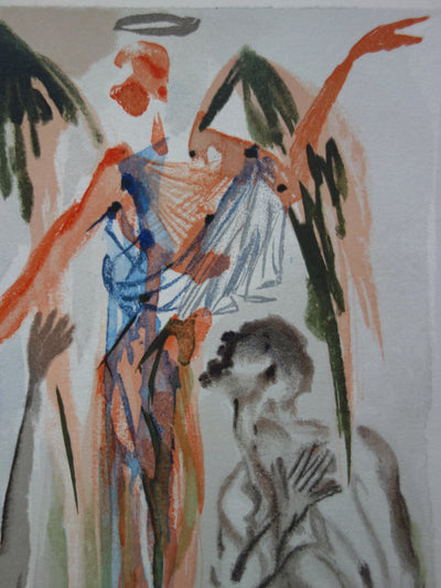 Salvador DALI : Le paradis terrestre, Bois gravé original signé