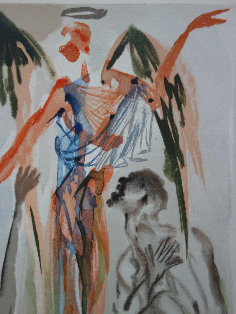 Salvador DALI : Le paradis terrestre, Bois gravé original signé