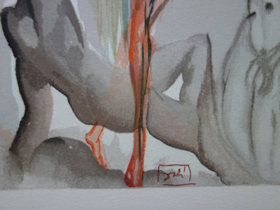 Salvador DALI : Le paradis terrestre, Bois gravé original signé