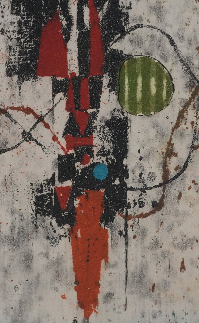 Johnny FRIEDLAENDER : Le totem, Gravure originale signée