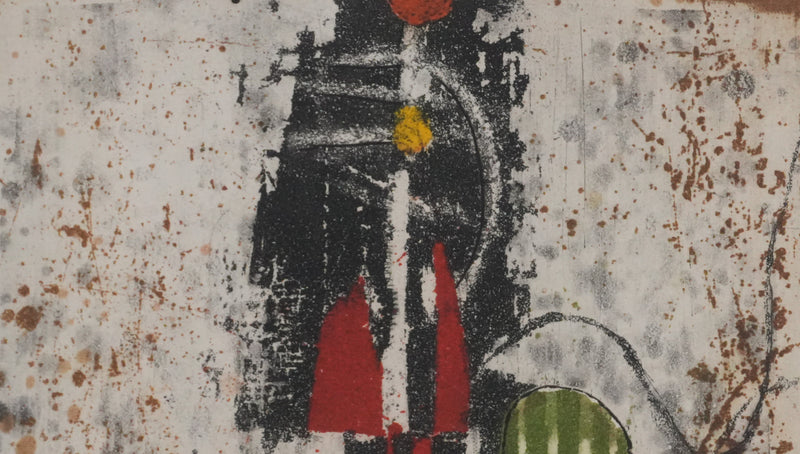 Johnny FRIEDLAENDER : Le totem, Gravure originale signée