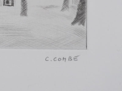 Camille COMBE : La mer est proche, Gravure originale signée