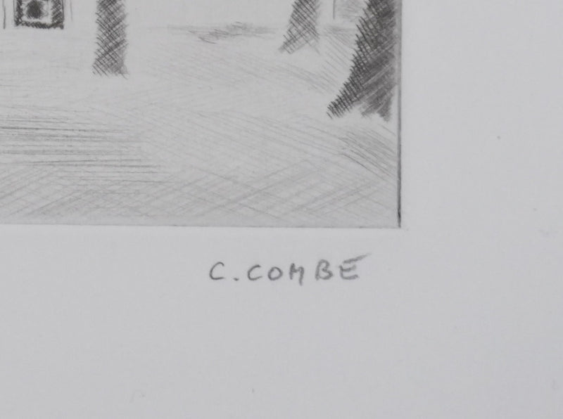 Camille COMBE : La mer est proche, Gravure originale signée