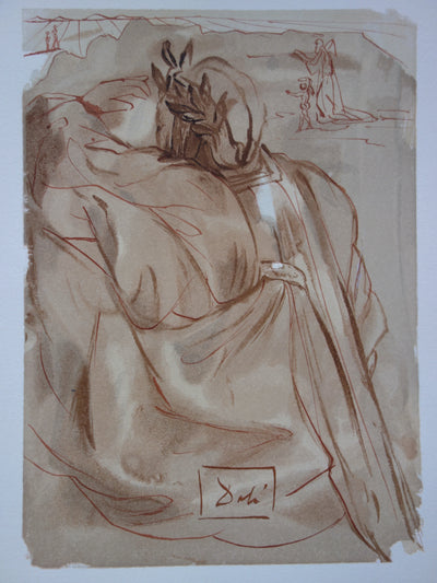 Salvador DALI : L'annonce d'un grand événement, Bois gravé original signé