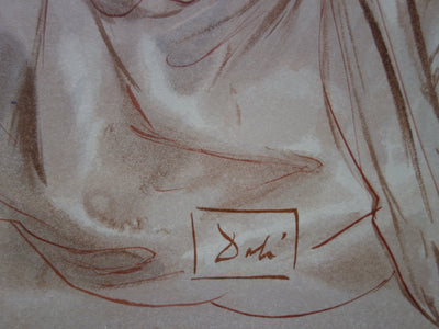 Salvador DALI : L'annonce d'un grand événement, Bois gravé original signé