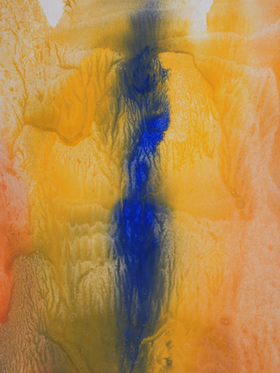 Georges HUGNET : Eruption, Gouache originale signée