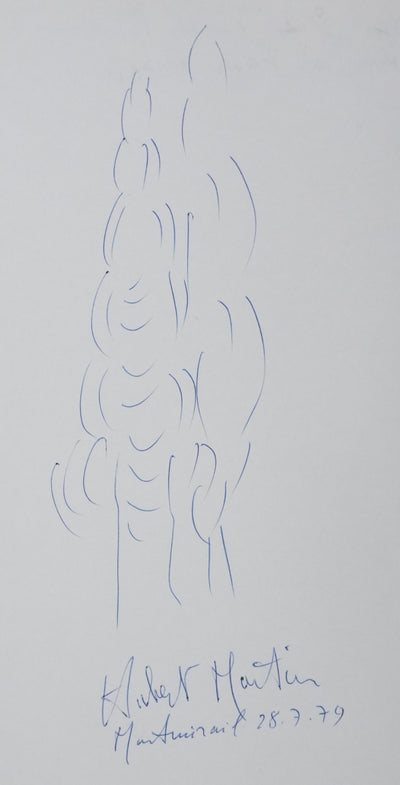 Autographe original de Hubert MARTIN (photo de détail 3) - Crédit photo : Galerie Art.Paris