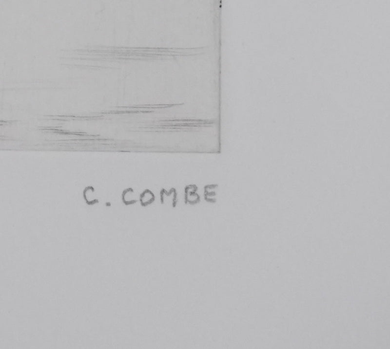 Camille COMBE : Près du paradis des oiseaux, Gravure originale signée