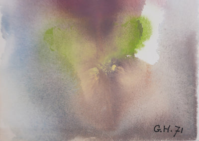 Georges HUGNET : Impression féminine, Gouache originale signée