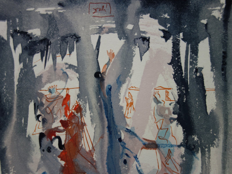 Salvador DALI : Ainsi fut créé la Terre, Bois gravé original signé