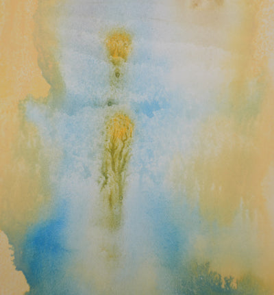 Georges HUGNET : Emergeant de la clarté, Gouache originale signée