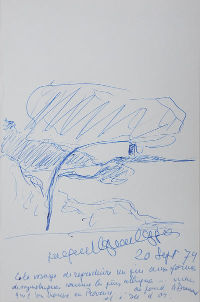 Autographe original de Jacques RAPHAËL-LEYGUES (vue générale) - Crédit photo : Galerie Art.Paris