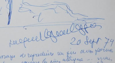 Autographe original de Jacques RAPHAËL-LEYGUES (photo de détail 2) - Crédit photo : Galerie Art.Paris